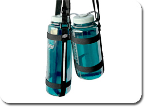 FlagStrap fits two sizes of Nalgene Water Bottles