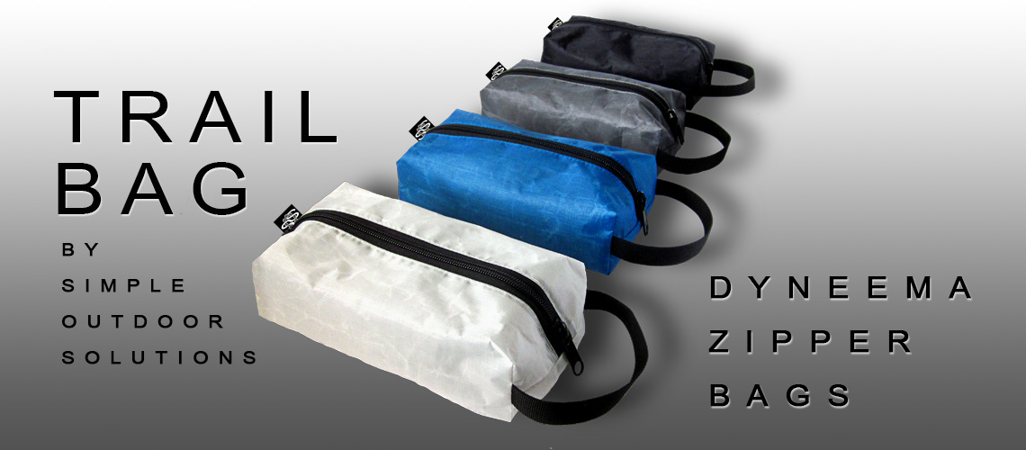 Trail Bag Dyneema Zipper Bags by Simple Outdoor Solutions